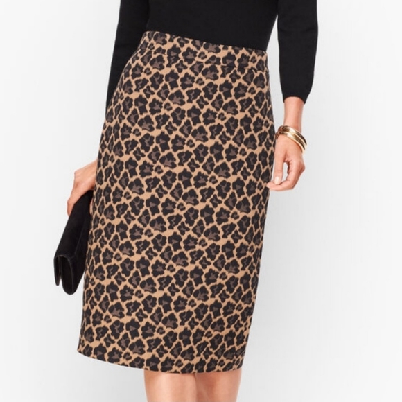 Talbots Dresses & Skirts - Talbots Women's Plus Size 20W Leopard Jacquard Pencil Skirt